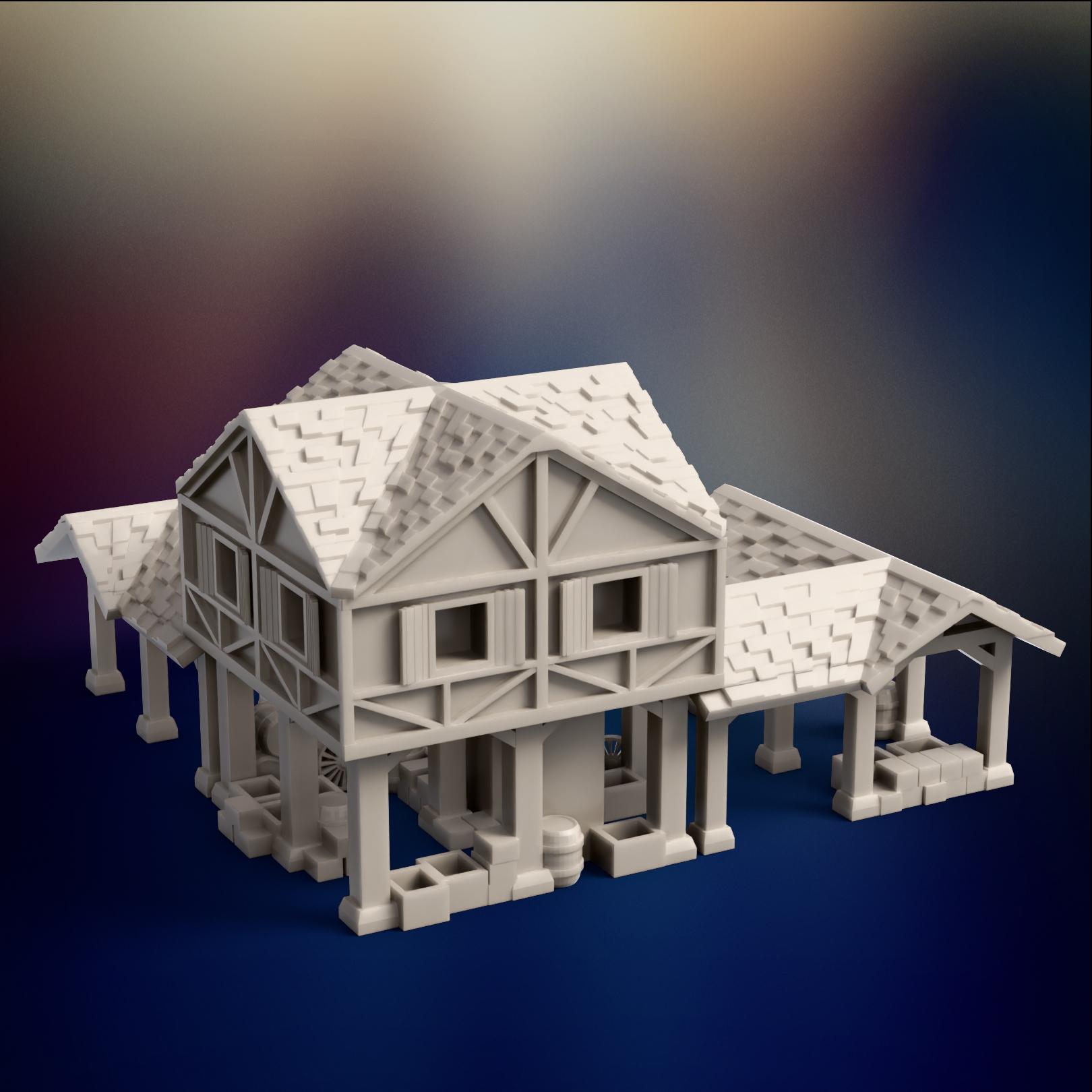 Age of Empires II Britons Town Center - 3D Model 3d model