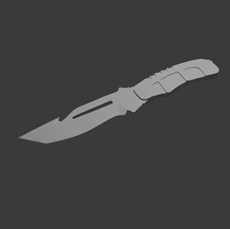 Survival knife CSGO 3d model