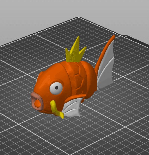 Articulating Magikarp - Pokemon 3d model