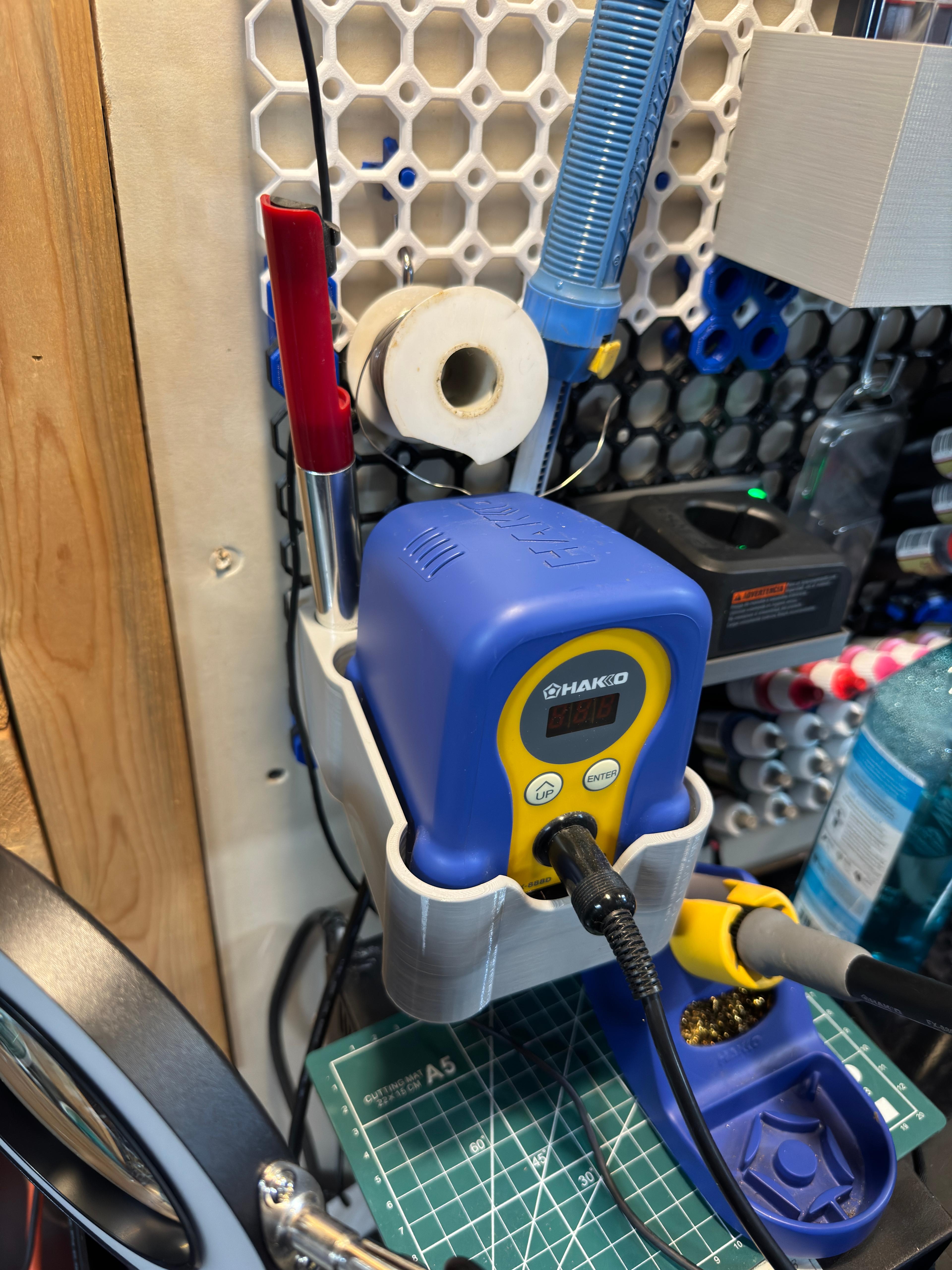 Remix of Hakko Soldering Station Holder for Multiboard: Uses MultiConnect 3d model