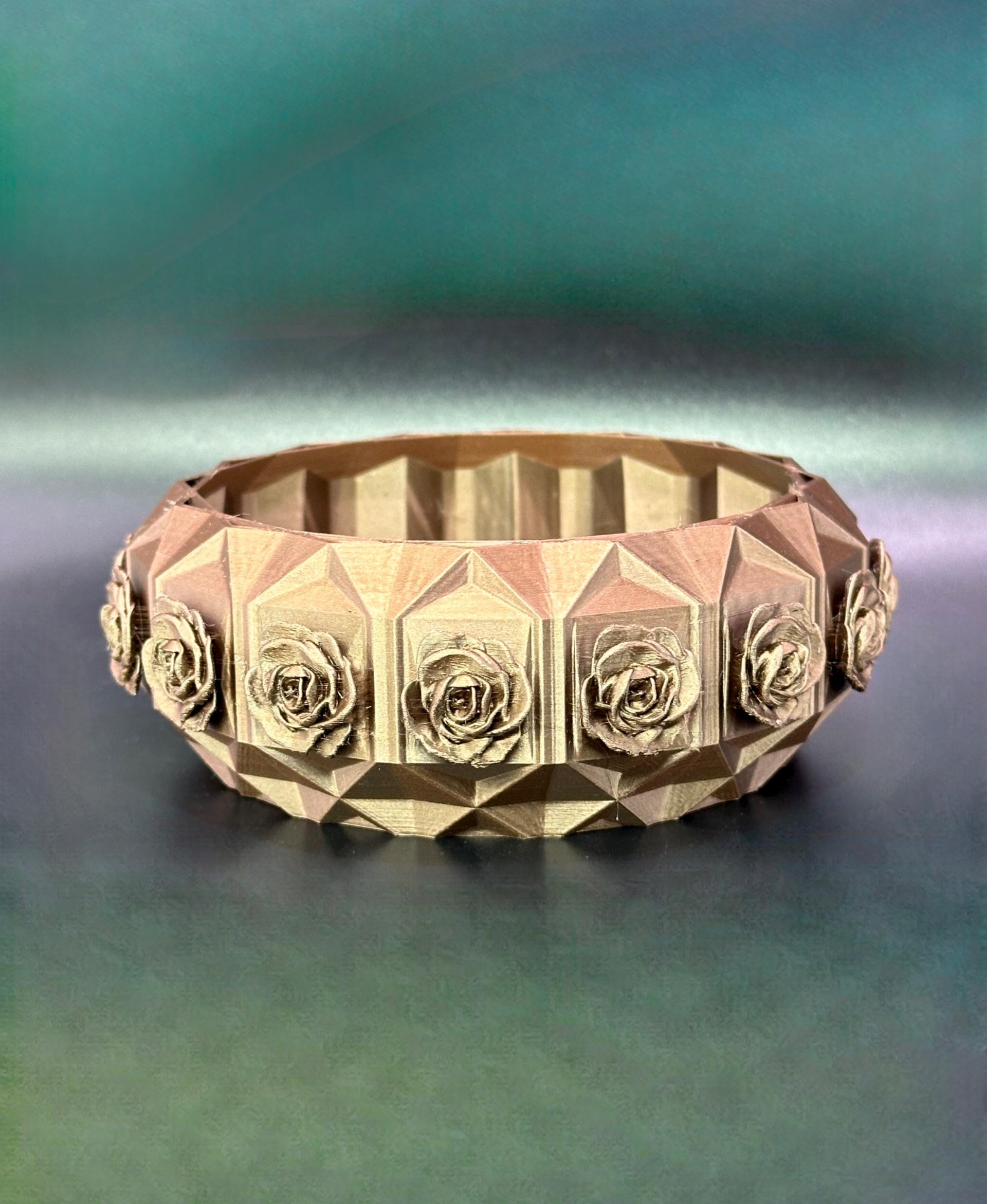 Geometric Rose Bowl 3d model