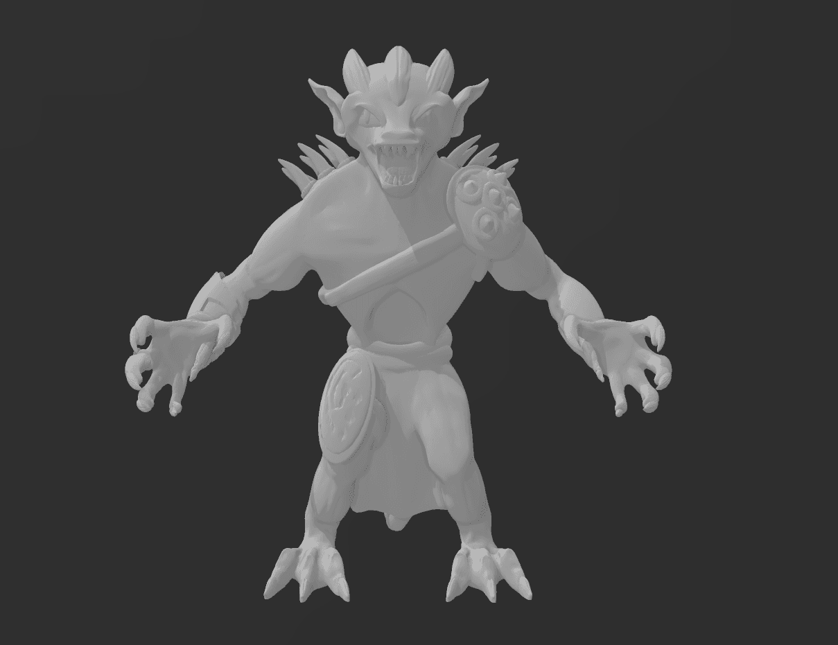 Demon figurine 3d model