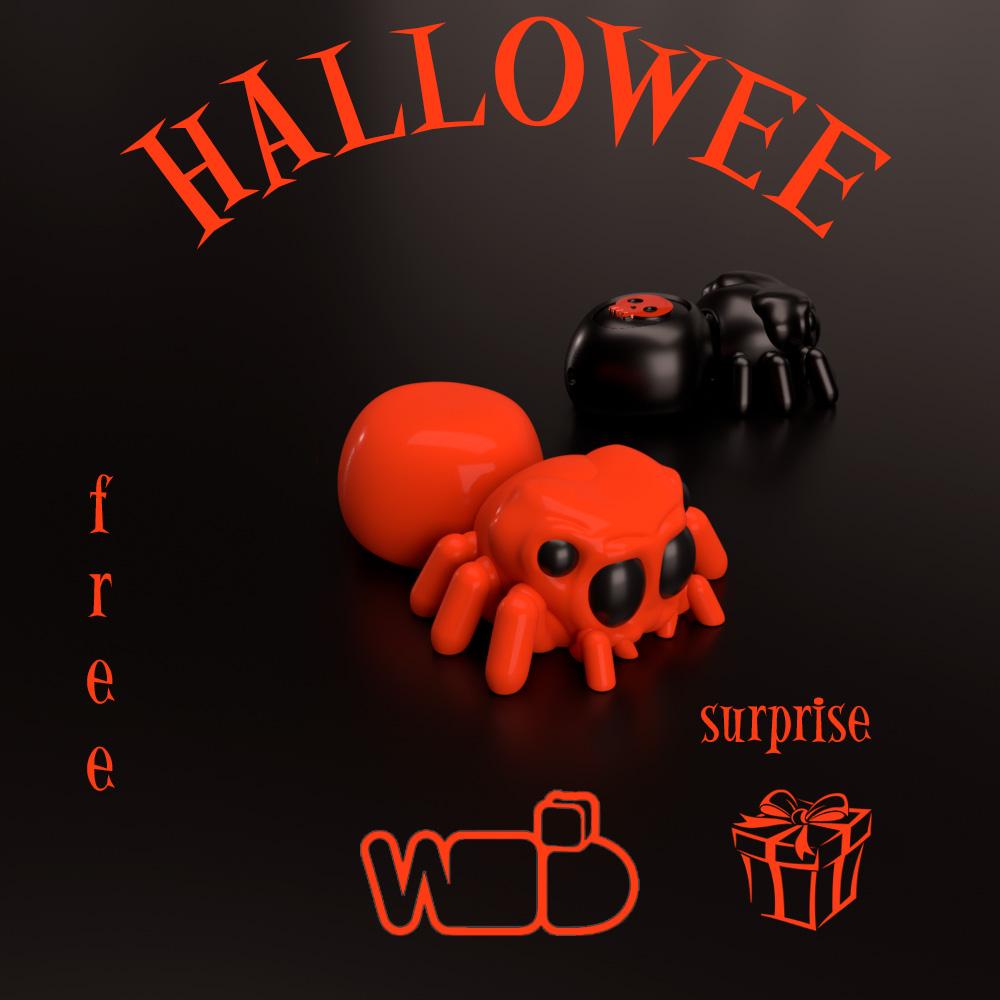 flexy spider halloween 3d model