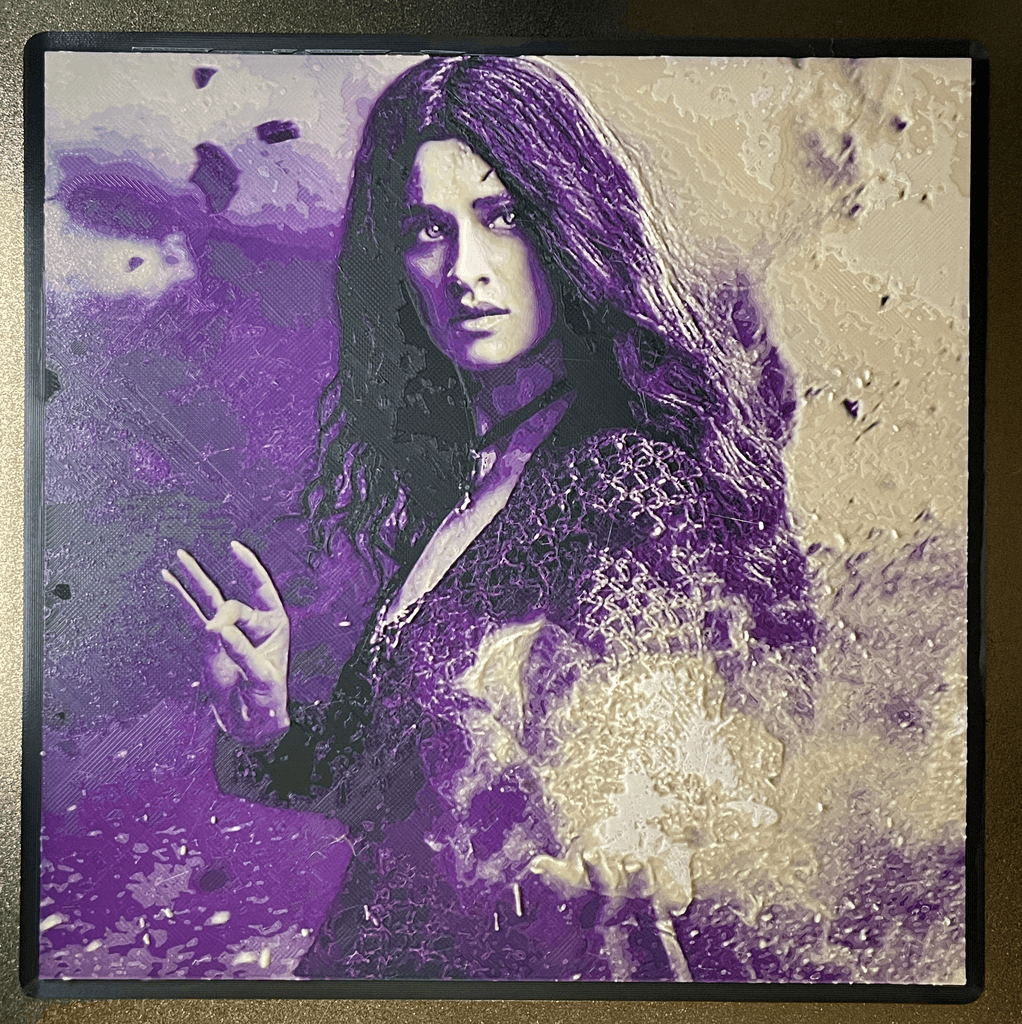 Yennefer in Purple - Hueforge Print 3d model