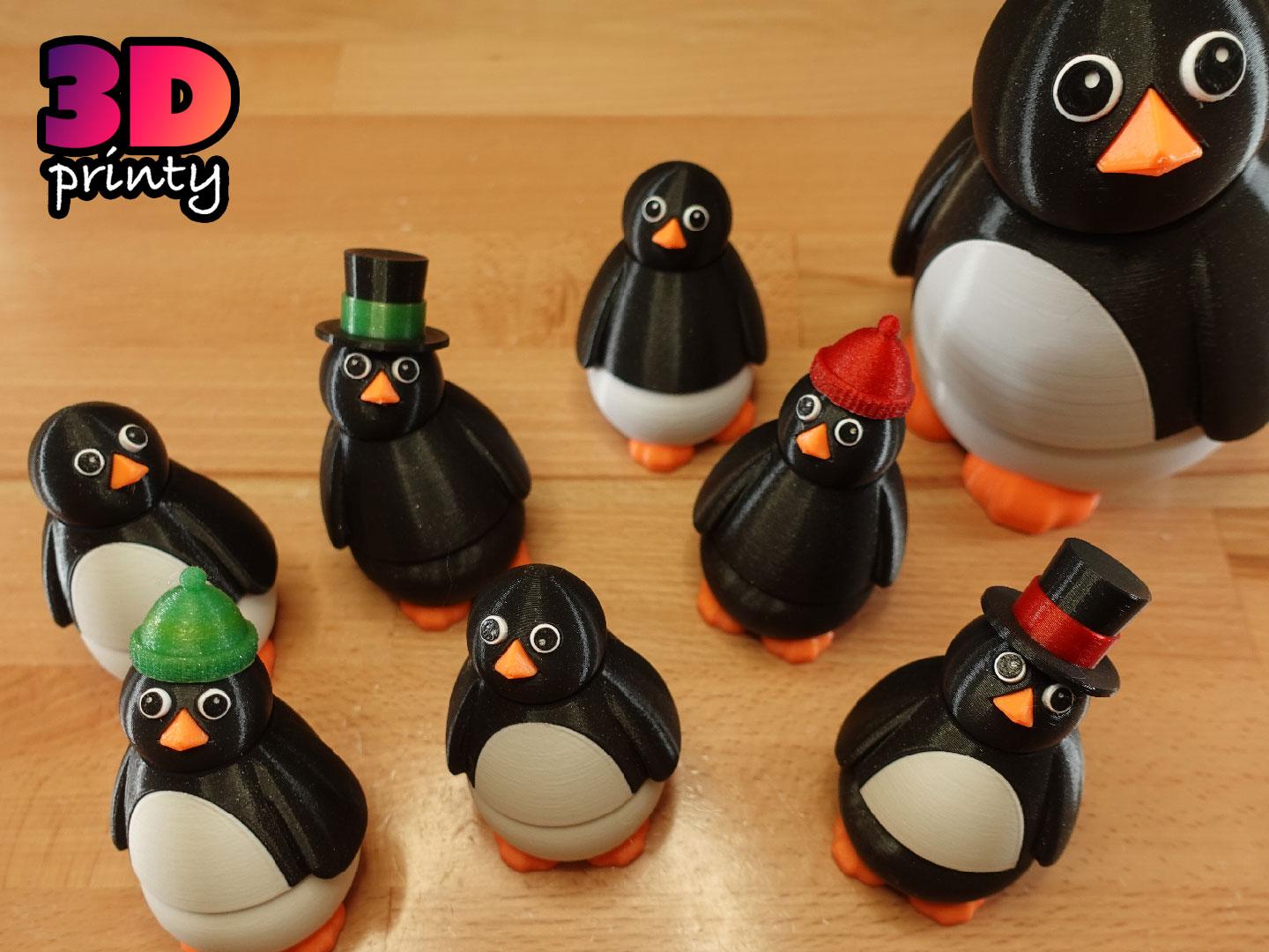 Posable Penguin Fidget 3d model