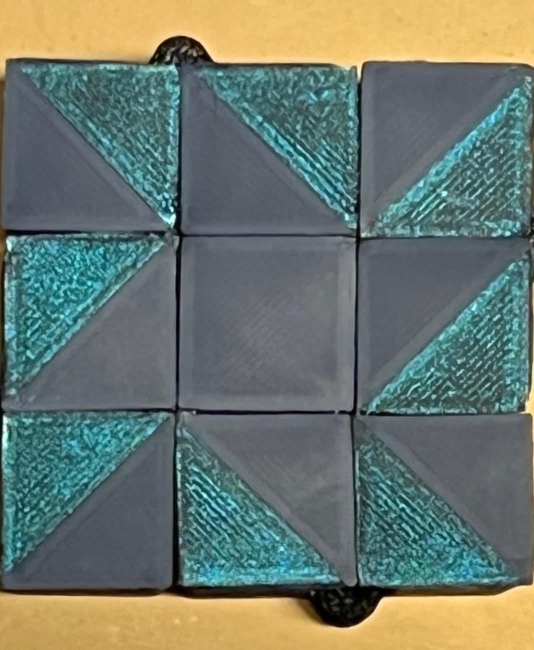 Auxetic Tile // 18mm Diagonal Split 3d model