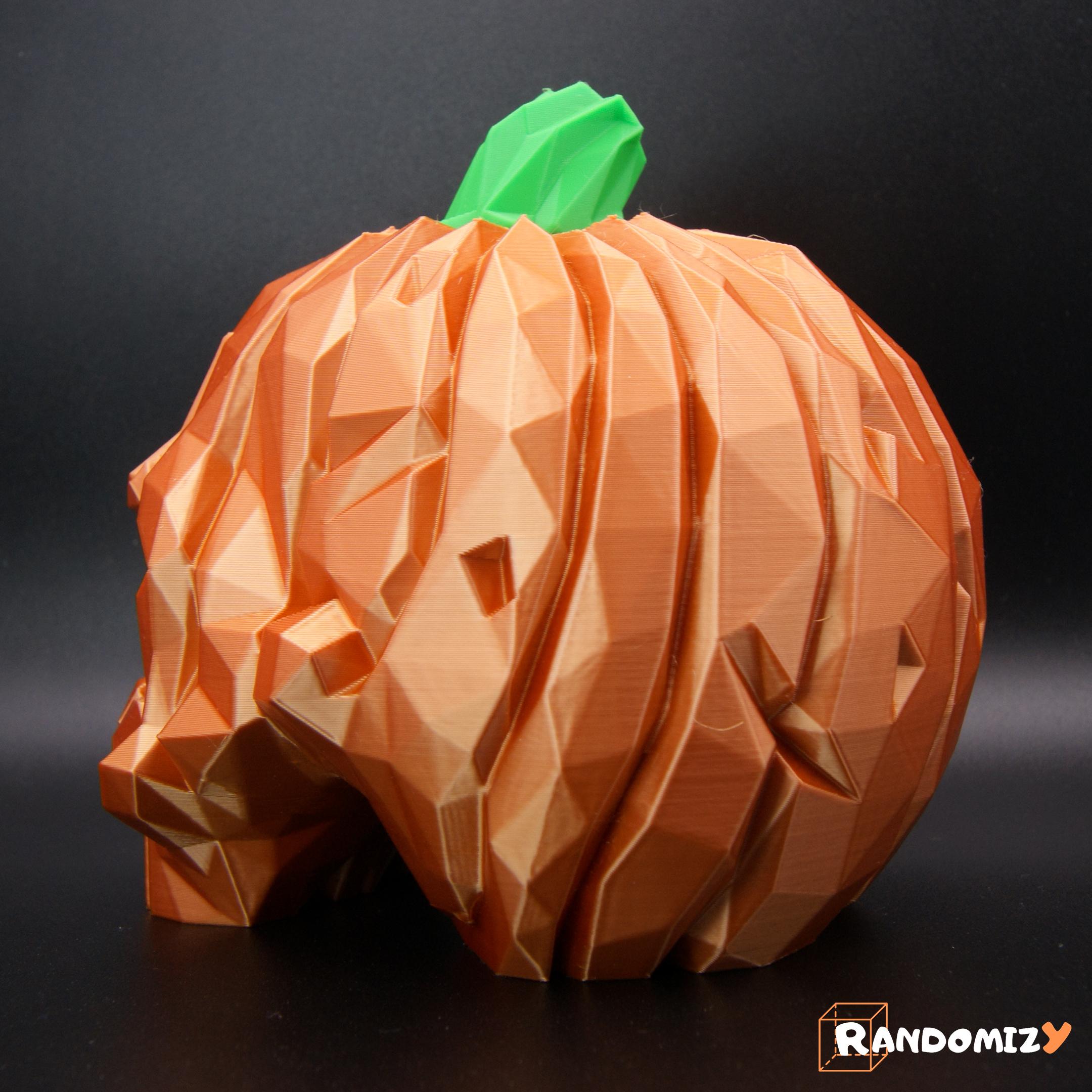 Pumpkin Skull - Low Poly 3d model