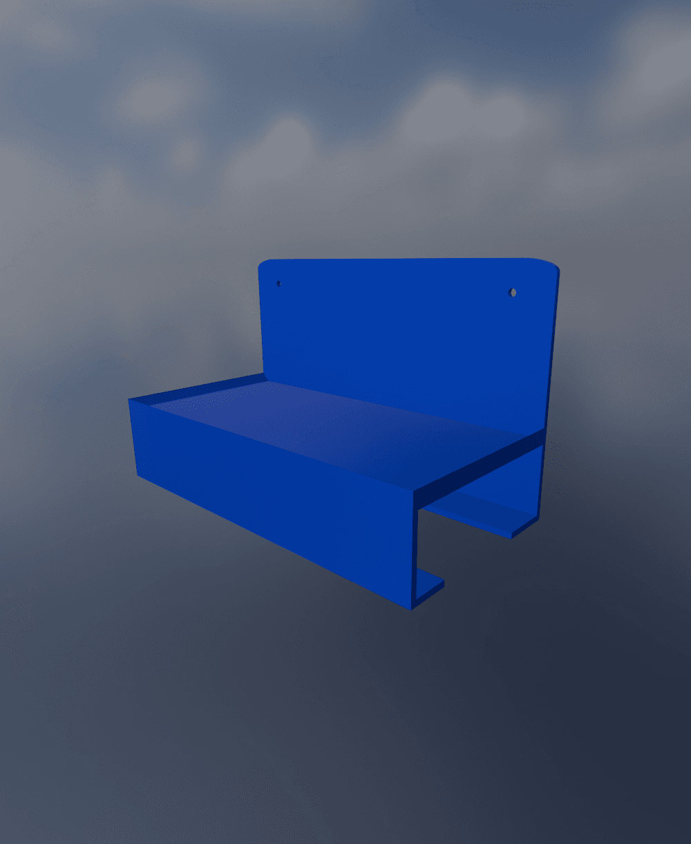 Side Load Koozie Rack - Blank 3d model