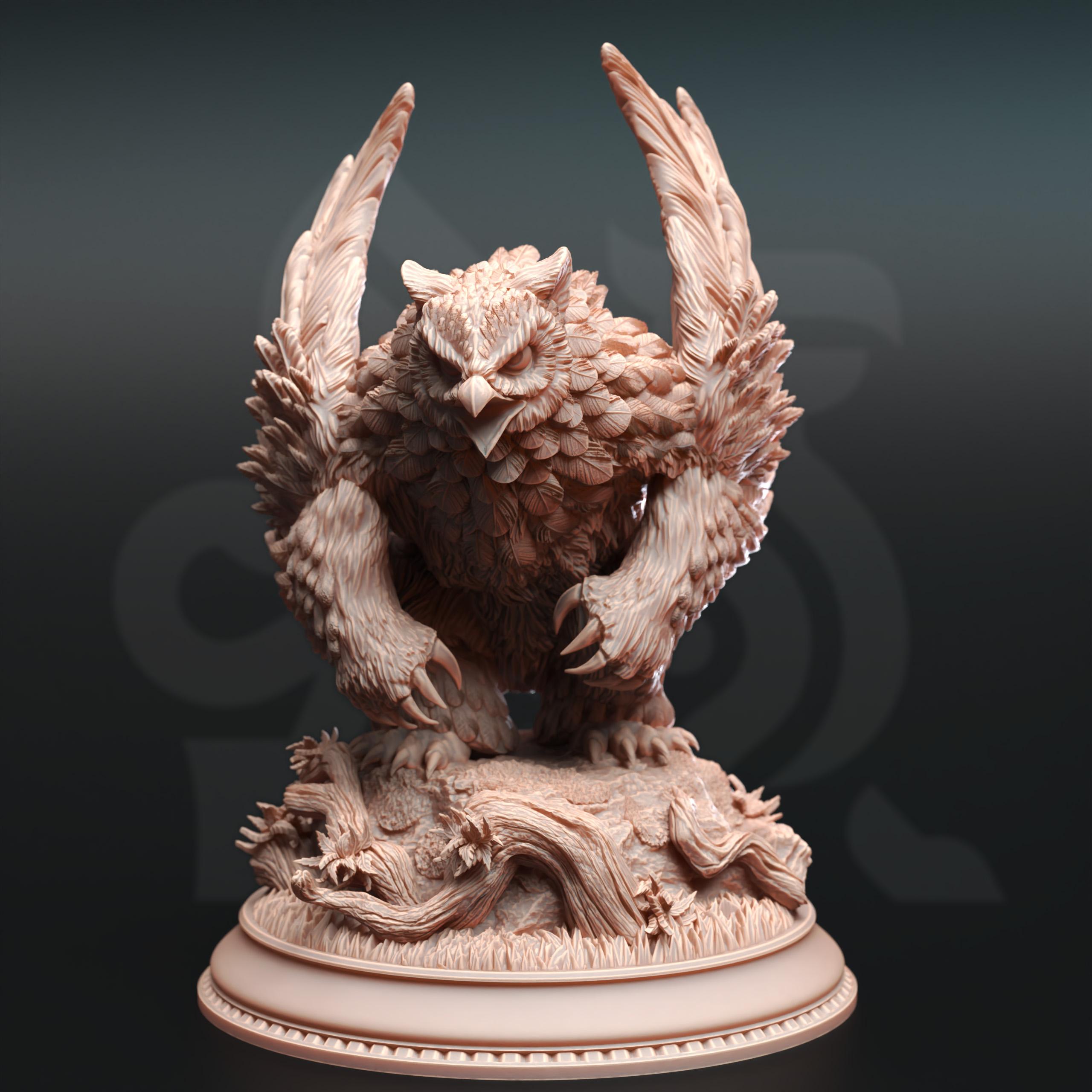 Northern Masked Owlbear - Sonatus Noctursa 3d model