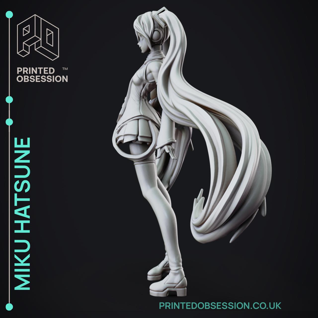 Miku Hatsune - Vocaloid - 120 mm Fanart Model 3d model