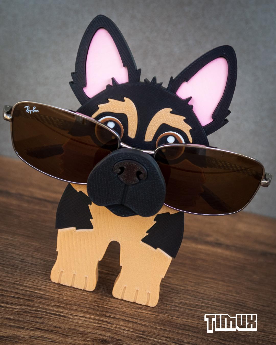 GERMAN SHEPHERD GLASSES HOLDER 3d model