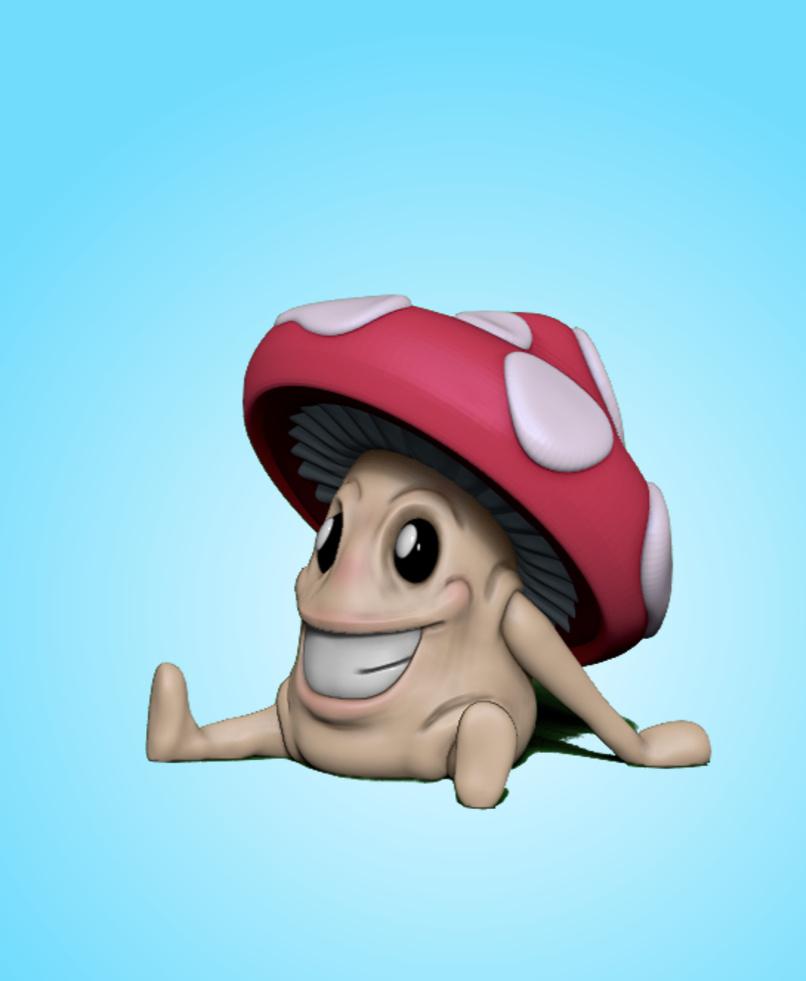 Mushy The Confident Mushroom 3d model