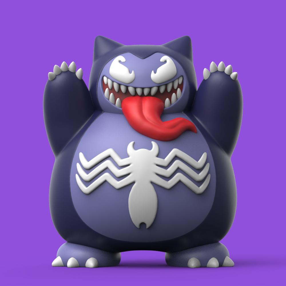 Venom Snorlax 3d model