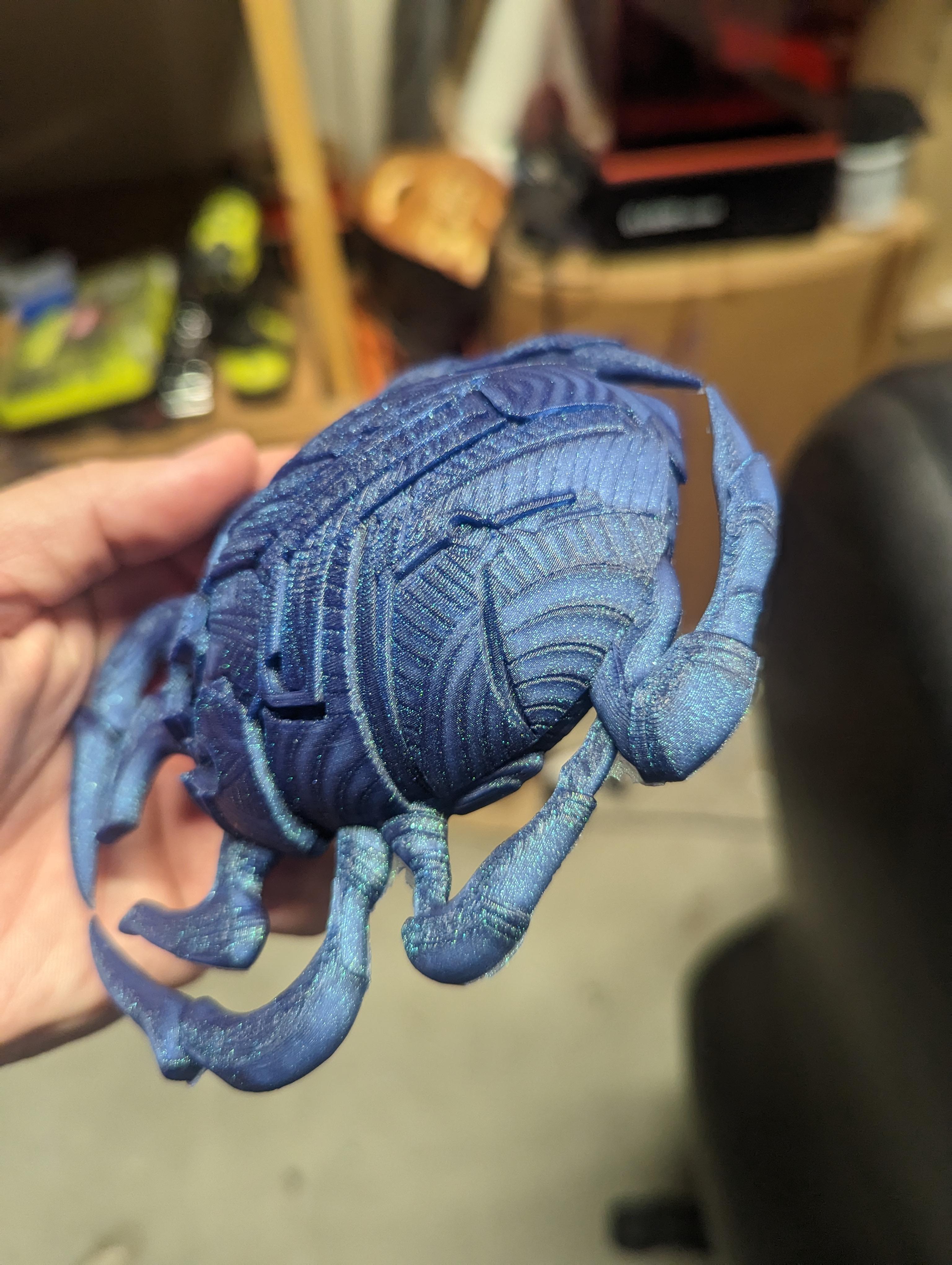 Static Blue Beetle Scarab 3d model