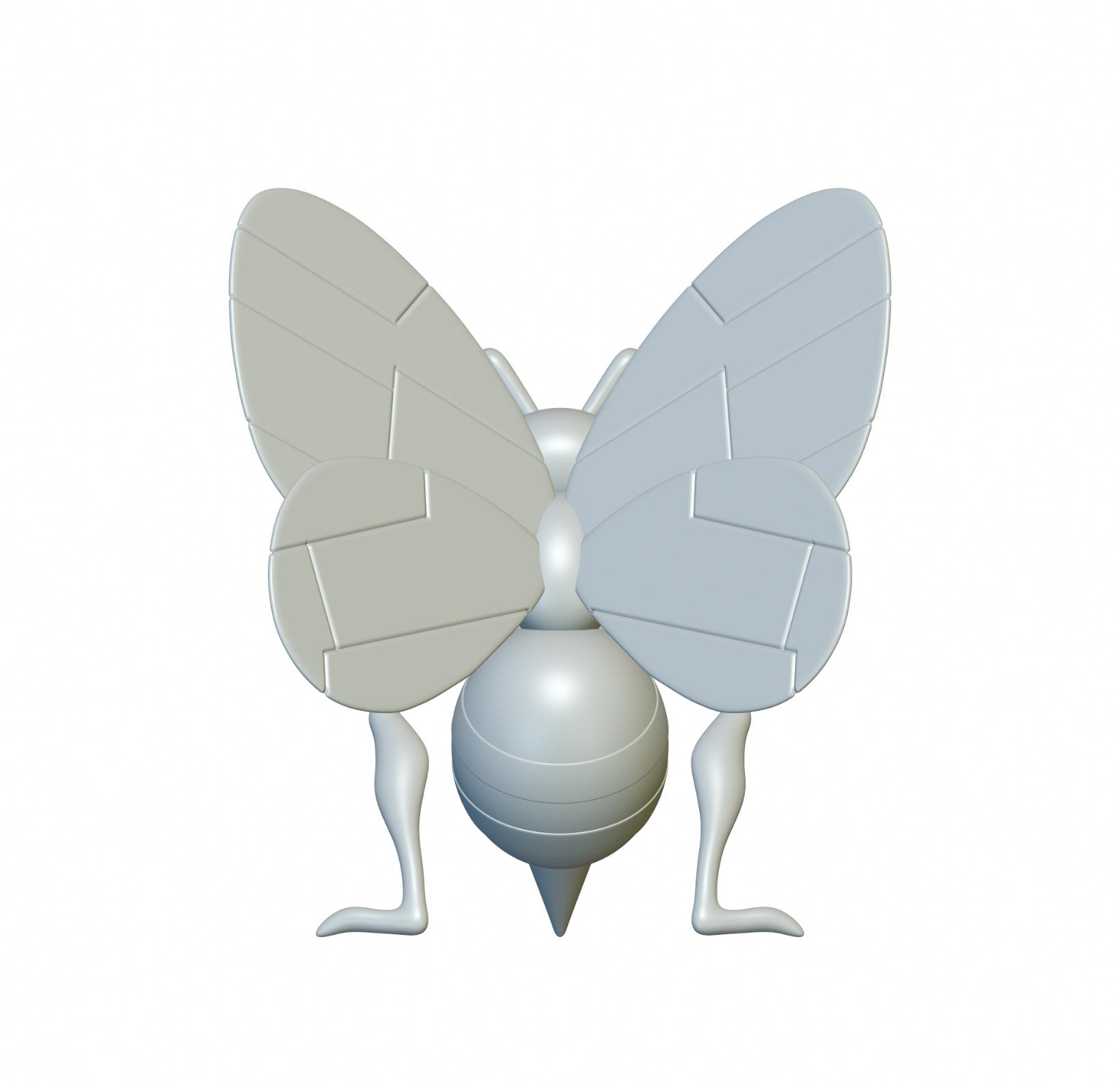 Pokemon Beedrill #15 - Optimized for 3D Printing 3d model