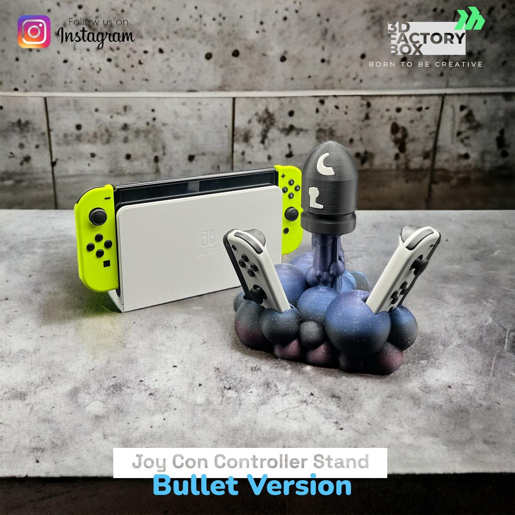 Bullet Bill Stand for your Nintendo Switch Joy Cons - Inspired by the game "Mario Bros" 3d model