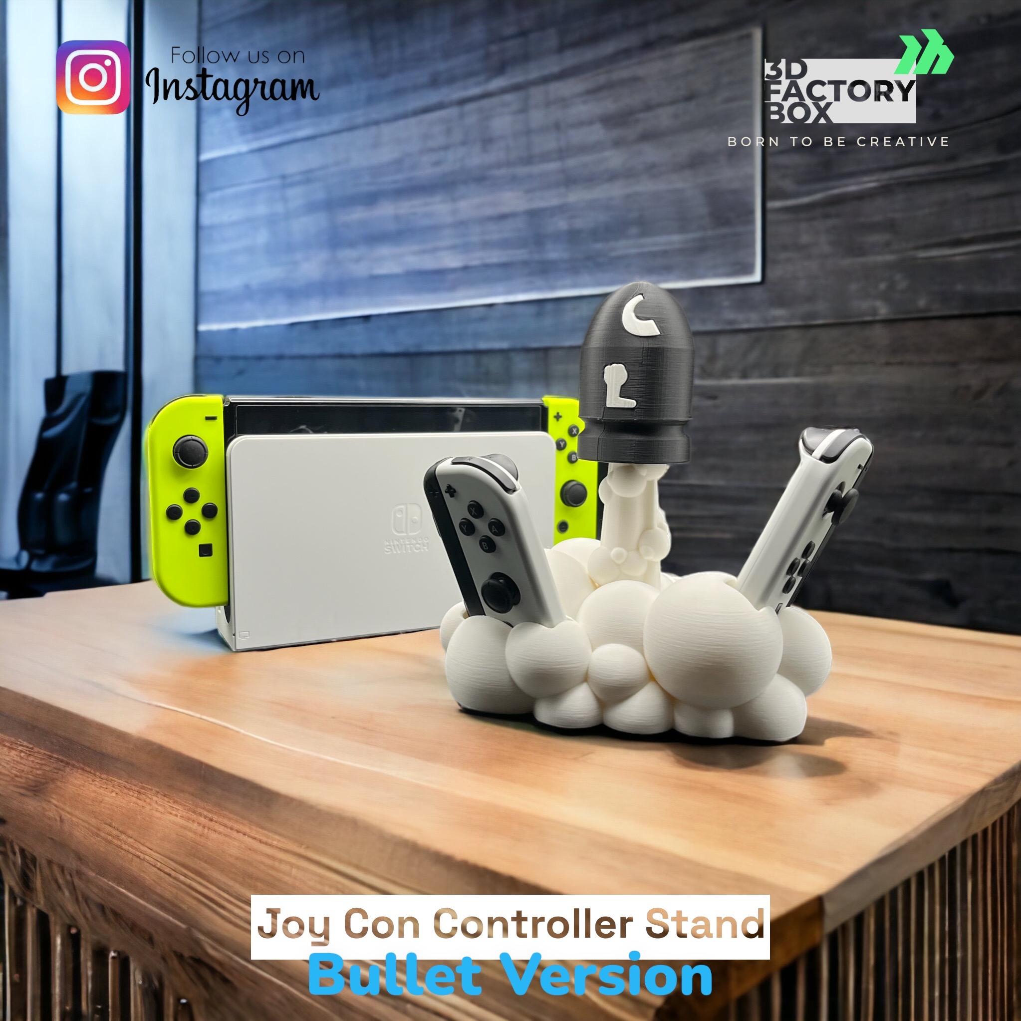 Bullet Bill Stand for your Nintendo Switch Joy Cons - Inspired by the game "Mario Bros" 3d model