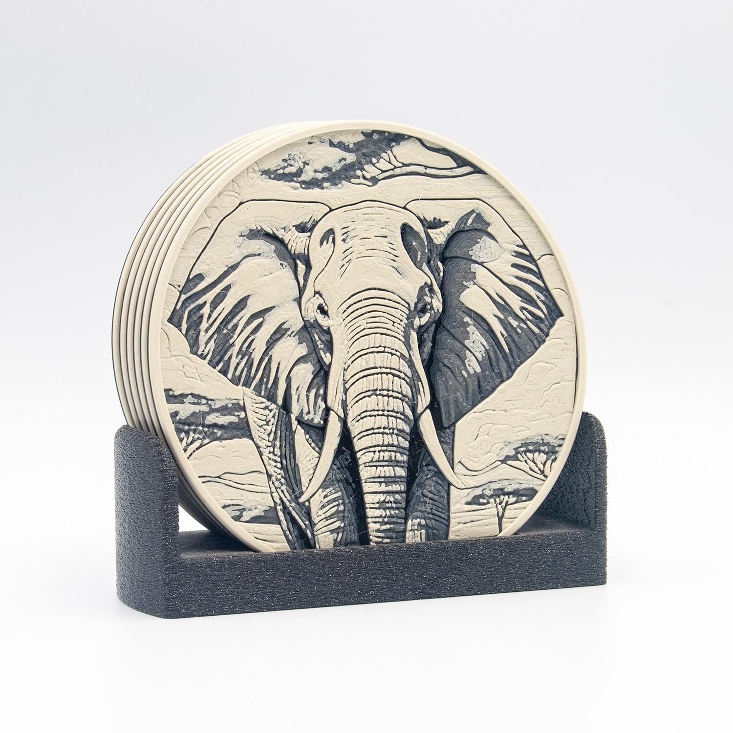 Savanna Wildlife Coasters 3d model