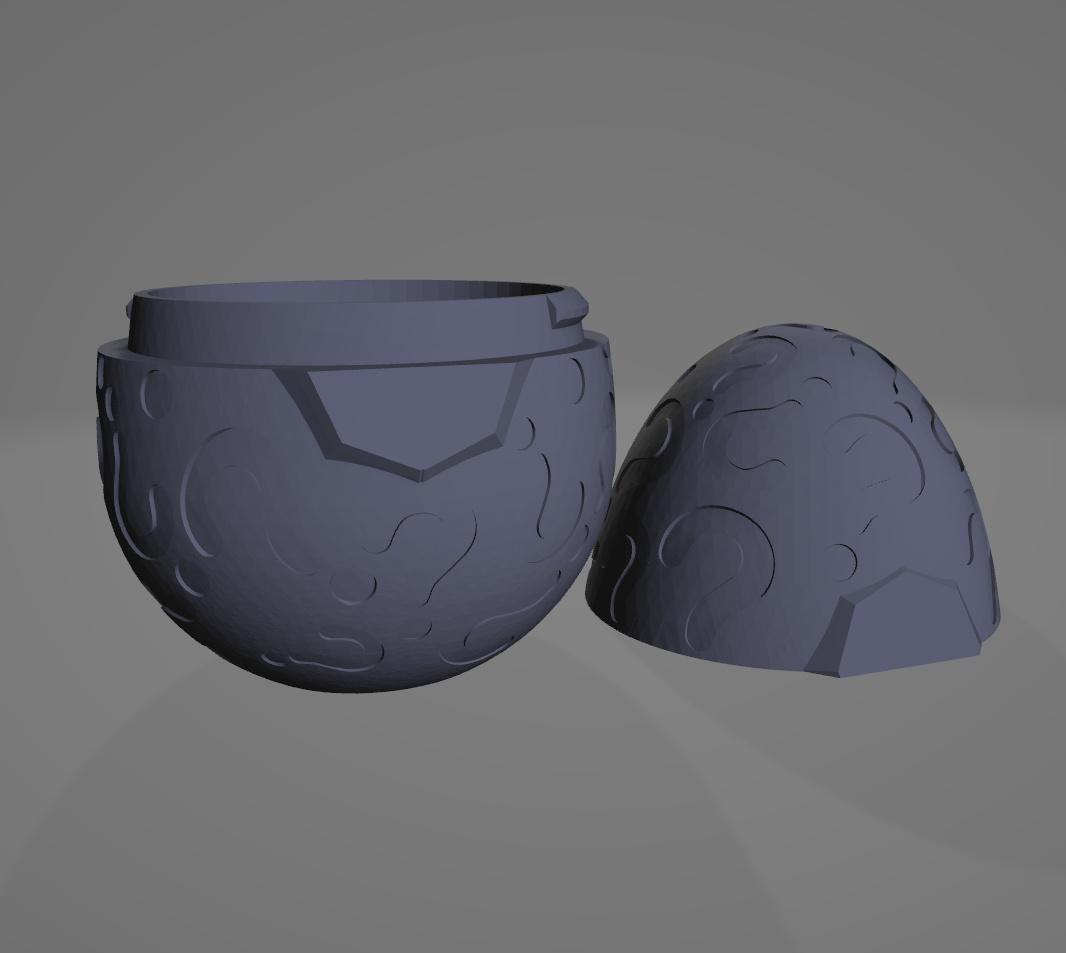 Mystery Egg, Two Versions 3d model