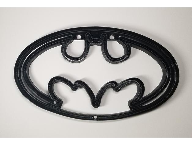 Batman Symbol Neon Sign - 1989 Style  3d model