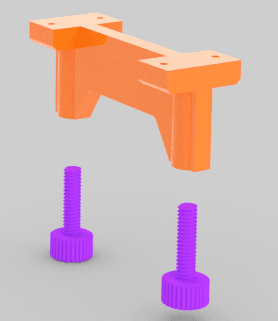 Legs for monitor table 3d model