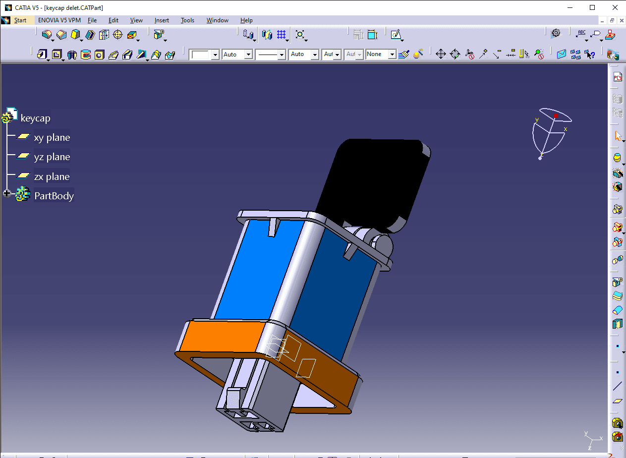 keycap delet.stl 3d model