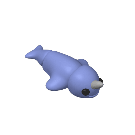 Colored_MiniMonster6Narwhal_PrintStart3D.3mf 3d model