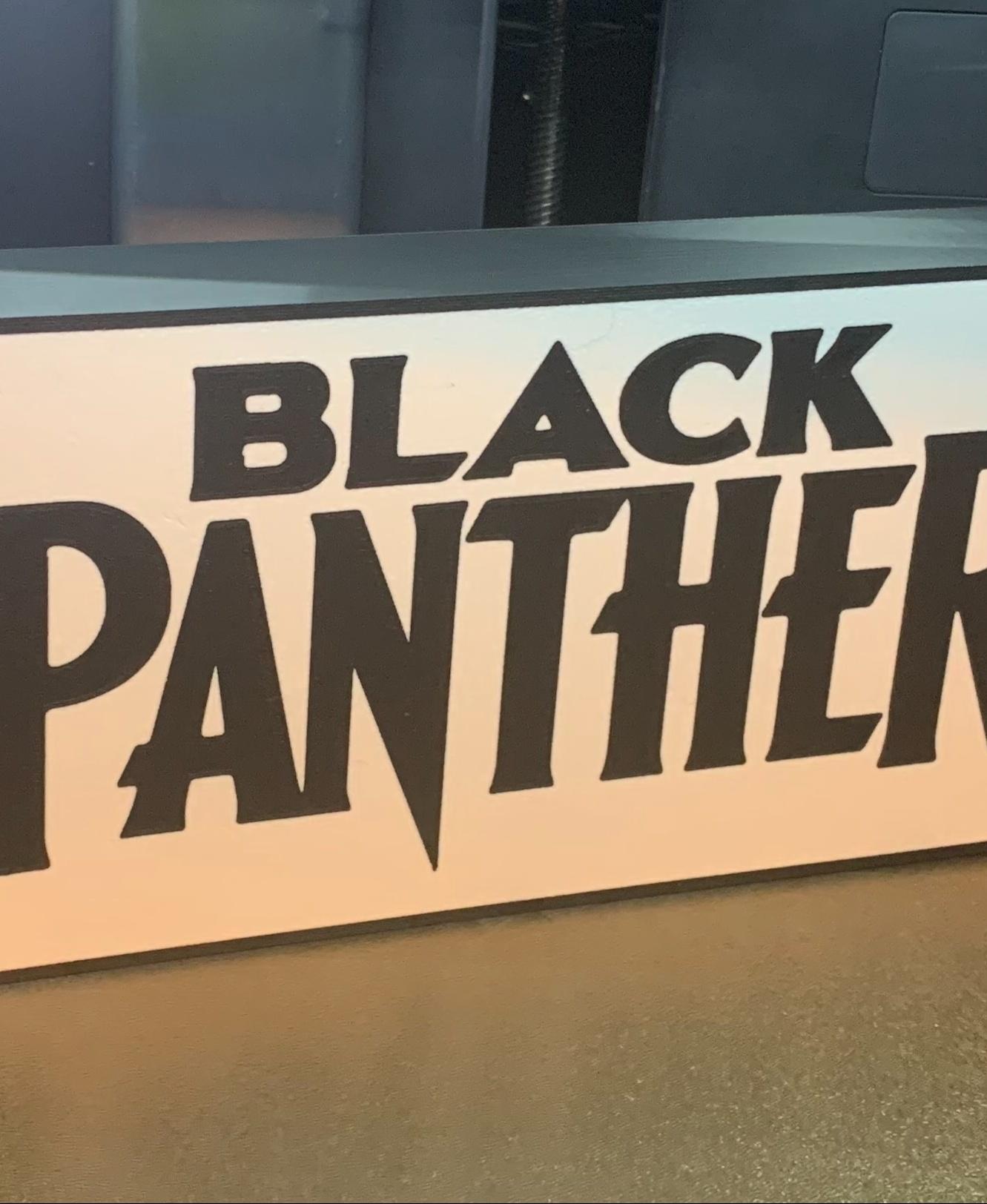 Black Panther light box.3mf 3d model