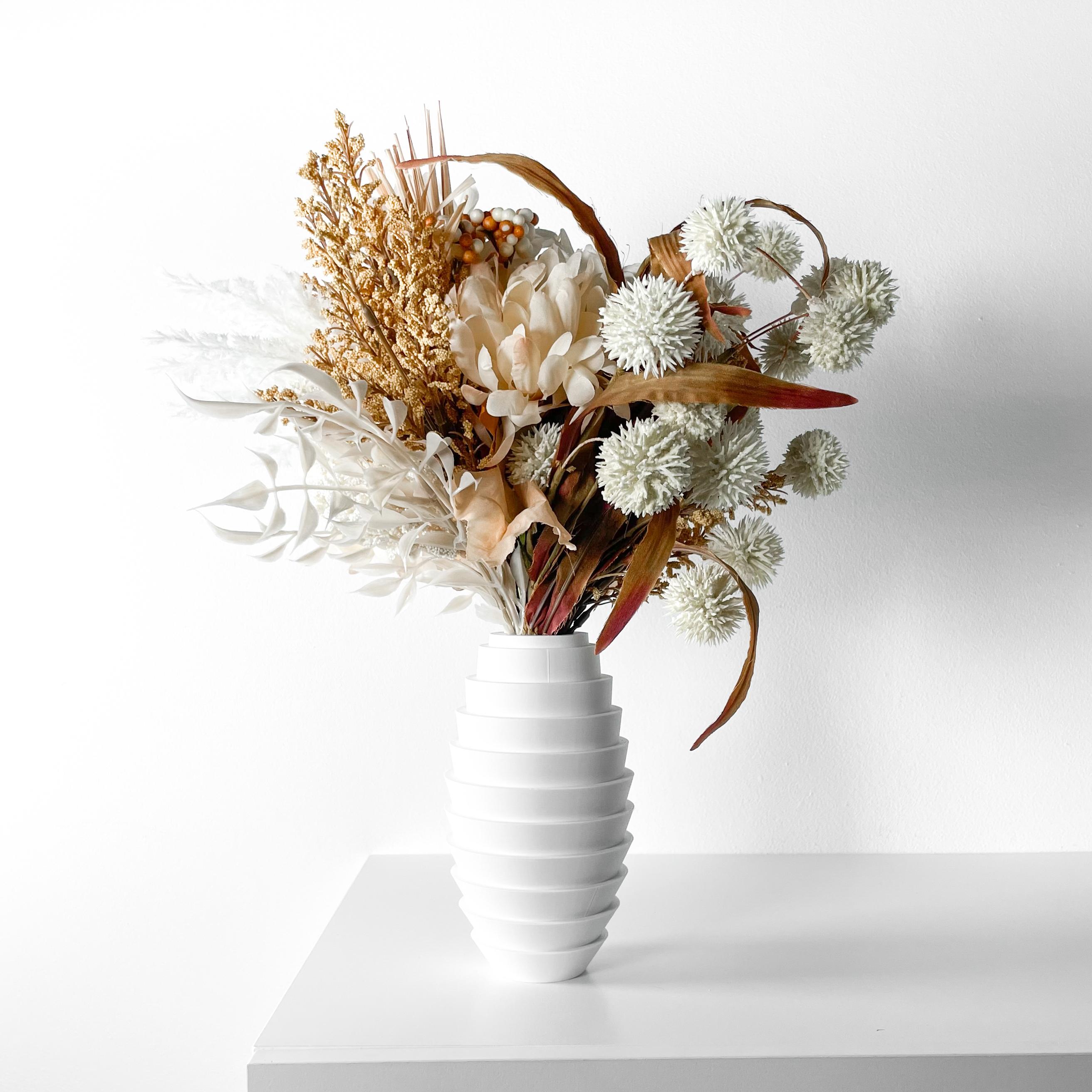 The Ulyx Vase, Modern and Unique Home Decor for Dried and Flower Arrangements  | STL File 3d model