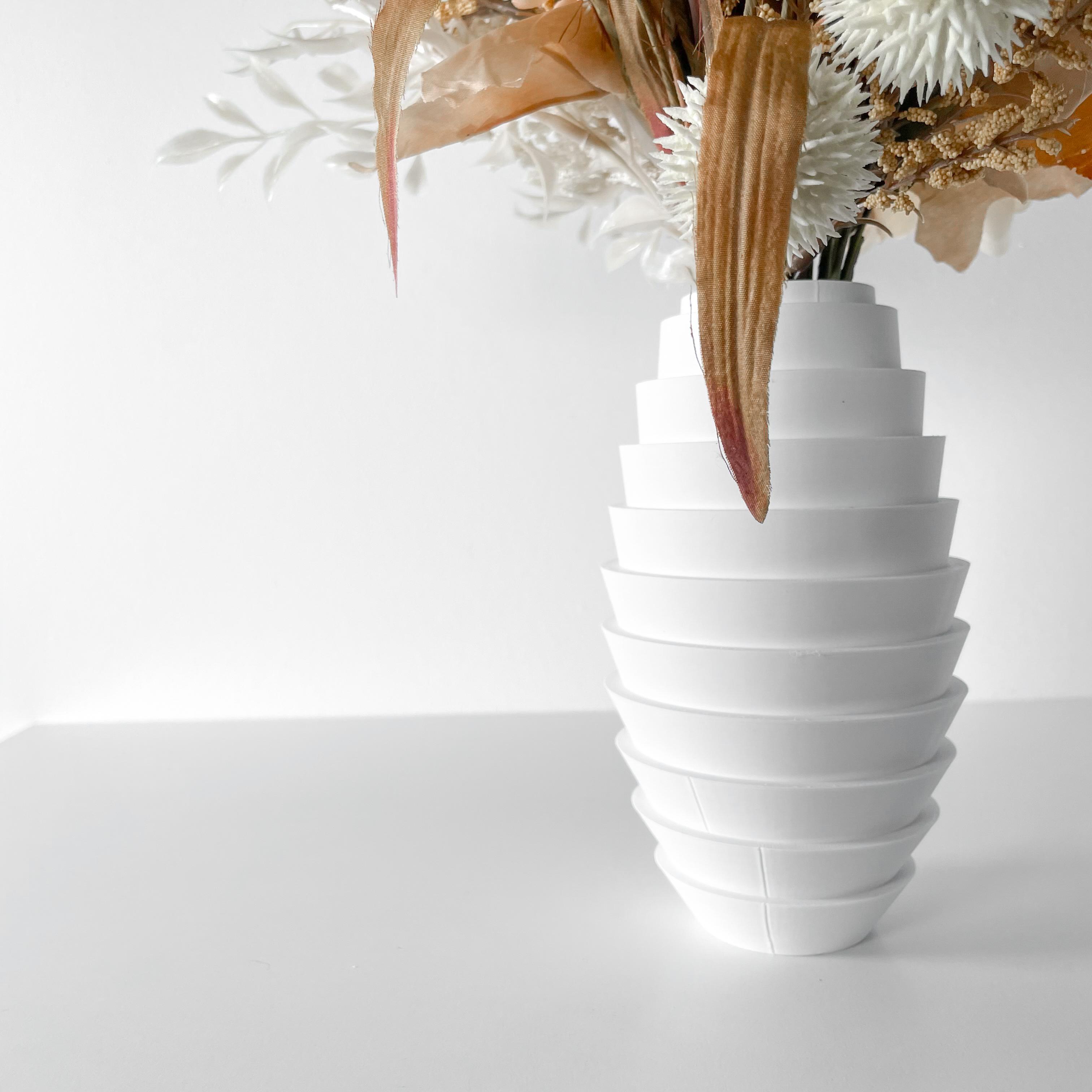 The Ulyx Vase, Modern and Unique Home Decor for Dried and Flower Arrangements  | STL File 3d model