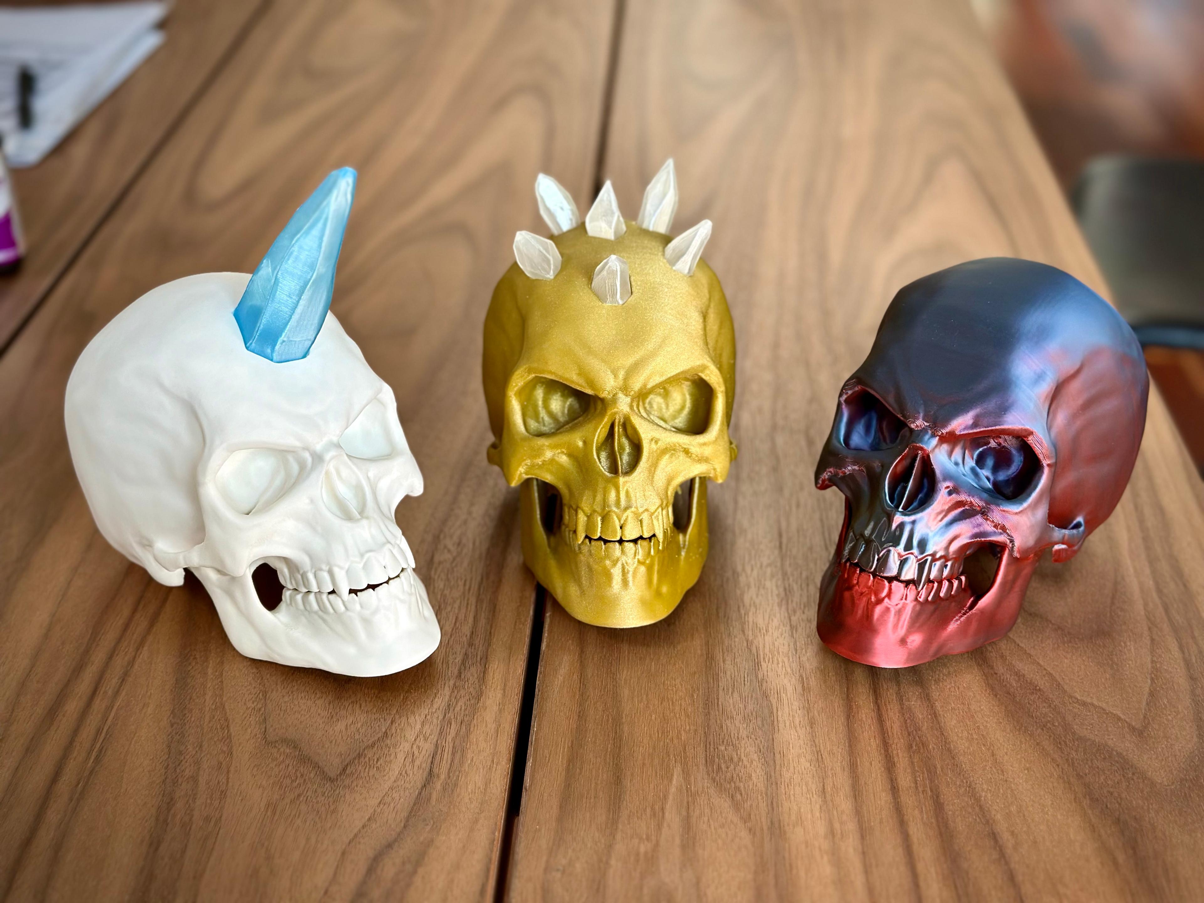 Articulated Skulls Print-in-Place 3d model