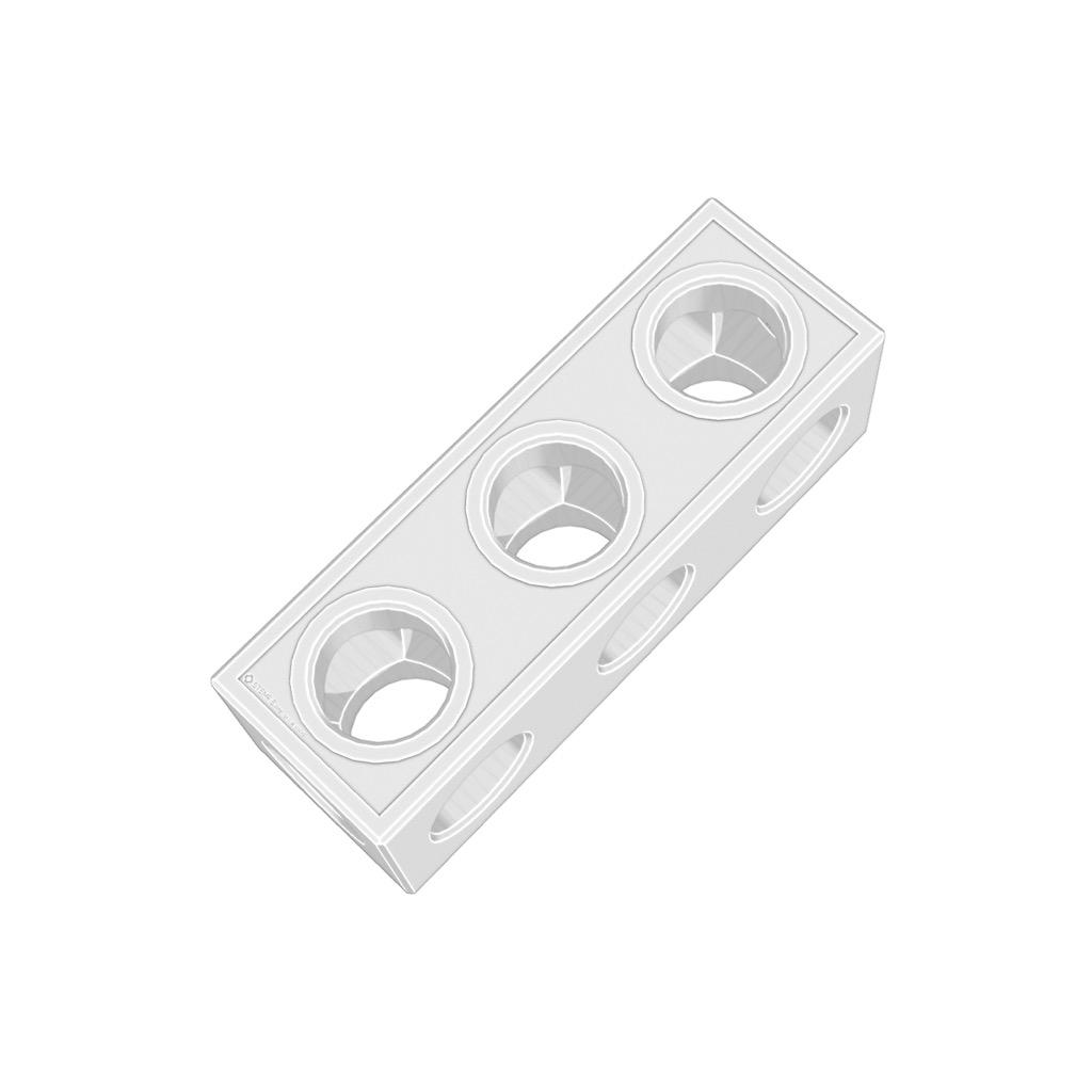 STEMFIE - Parts - Beams - Straight - Square Ends 3d model