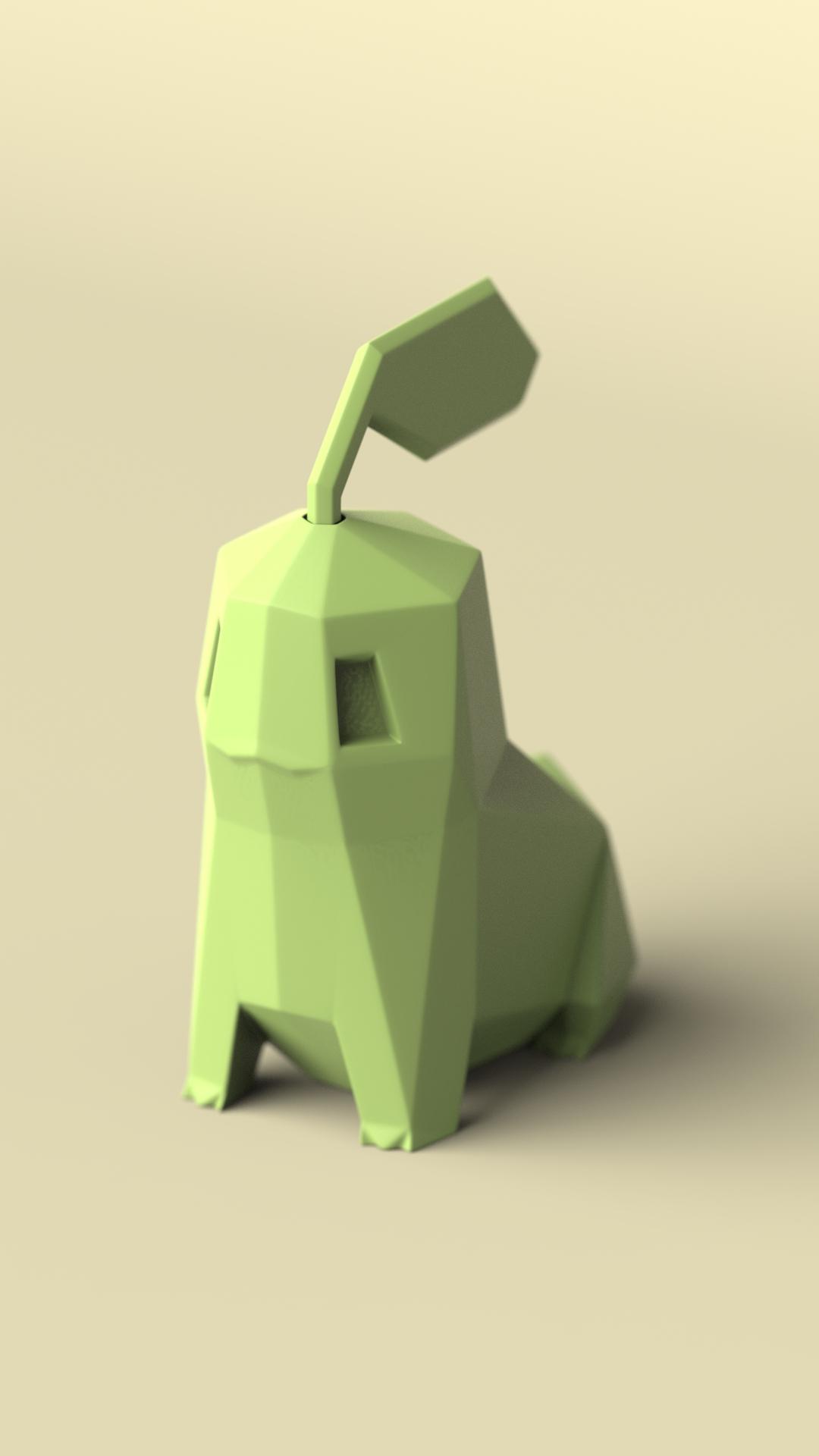 Low-poly Chikorita (Version 2) 3d model