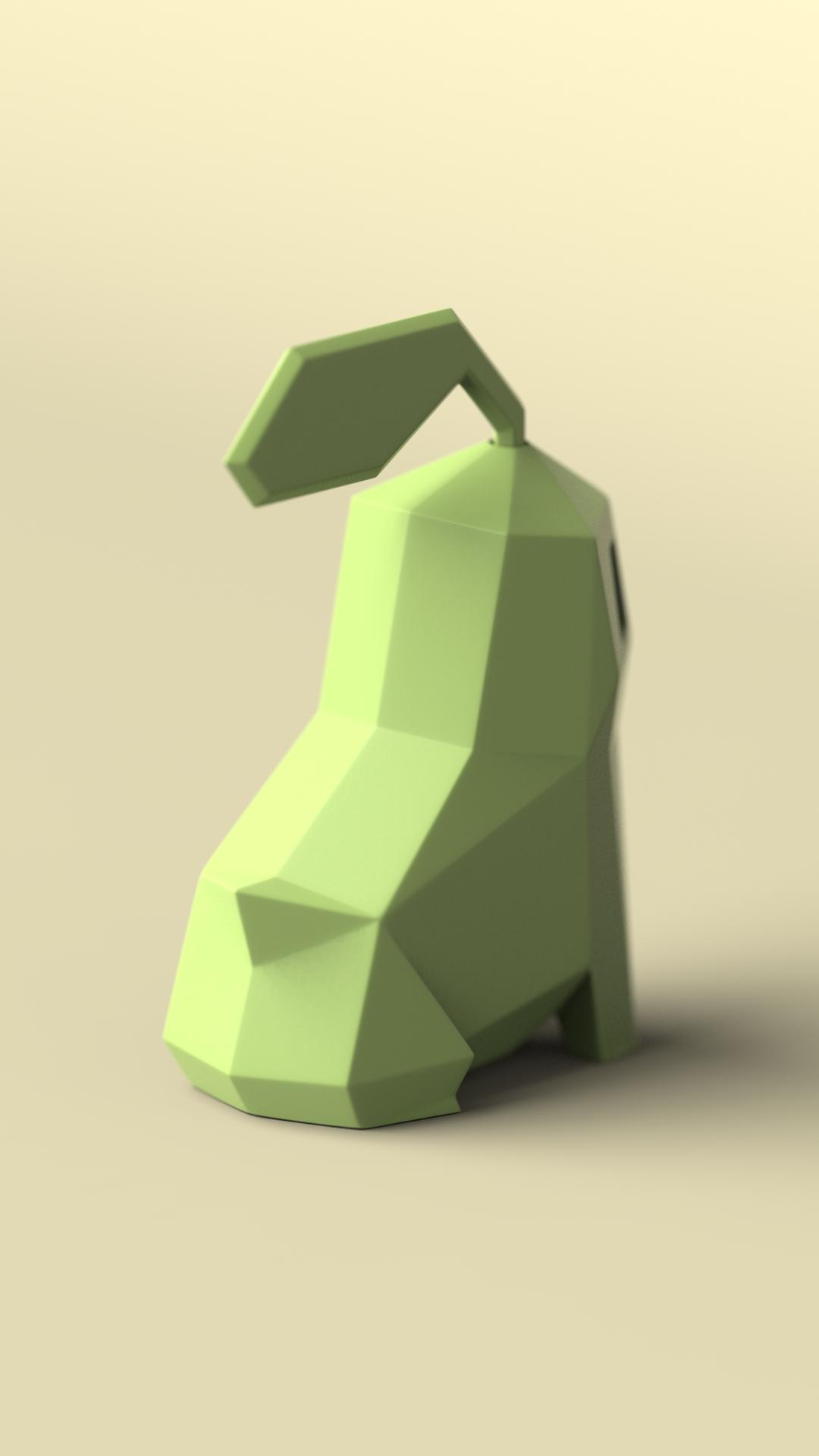 Low-poly Chikorita (Version 2) 3d model