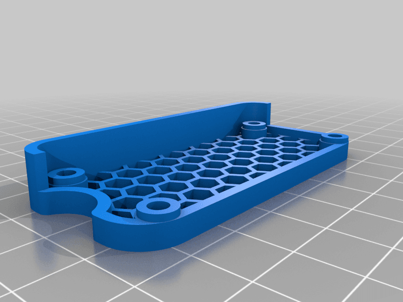 Honeycomb Raspberry Pi Zero 2 W Case with Optional Extrusion Mount 3d model