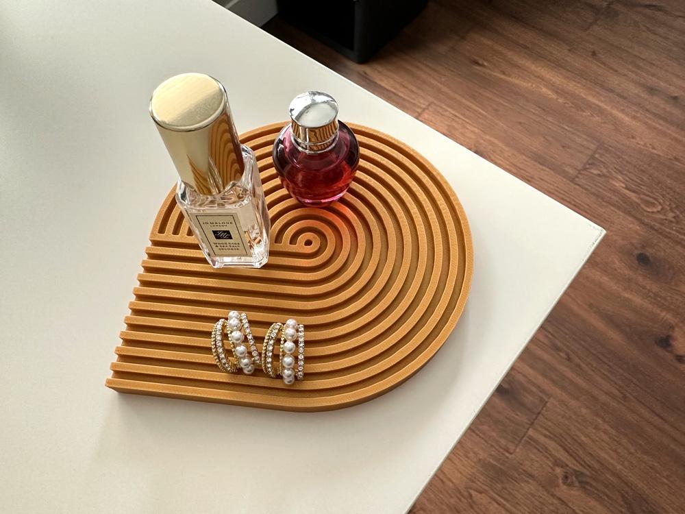 Modern Wave Shaped Jewelry Tray 2 3d model