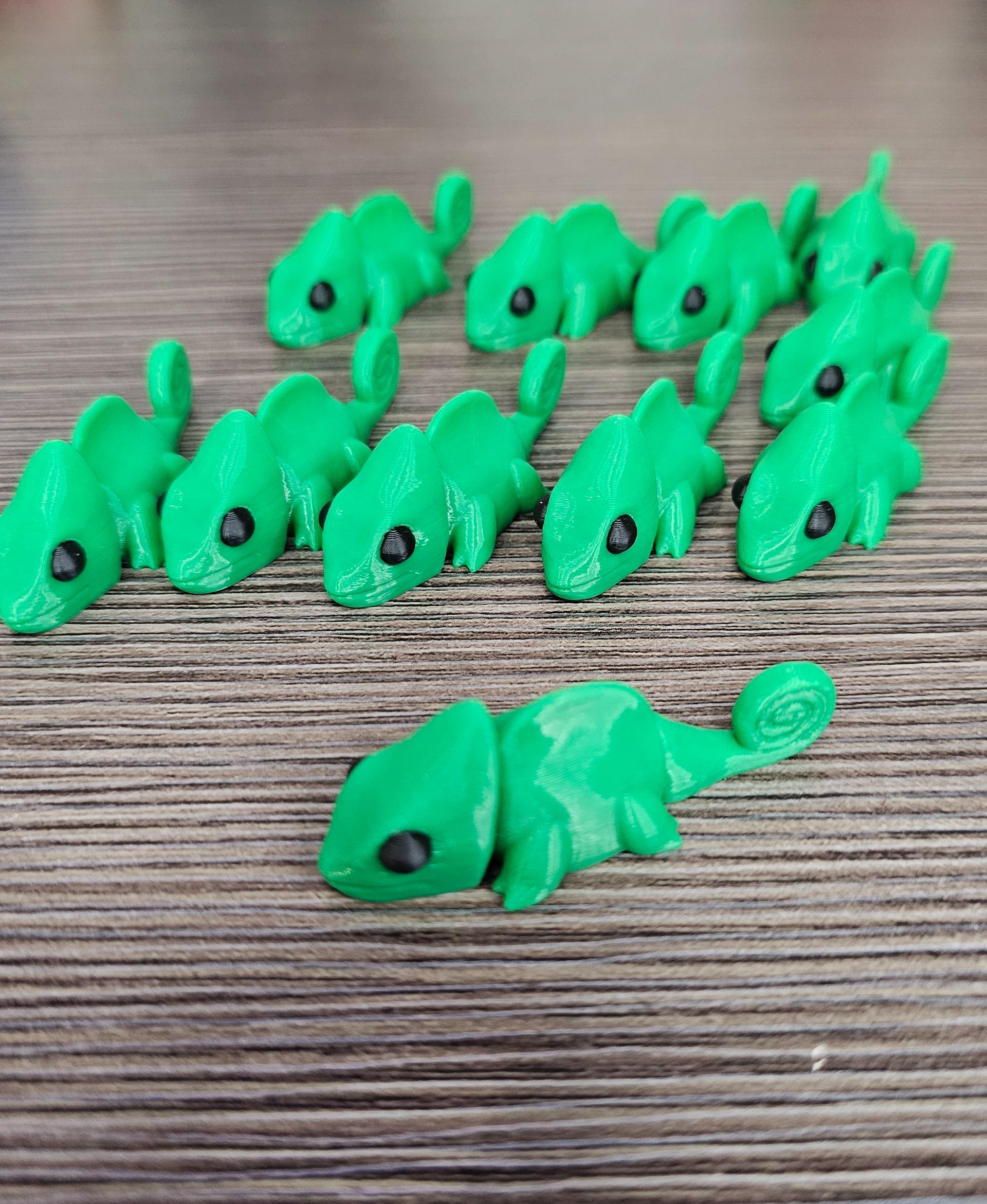 MiniMonster#4 Baby Chameleon Articulated Flexi 3d model