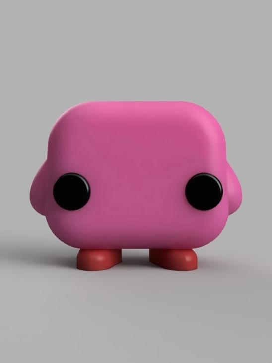 kirby funko pop 3d model