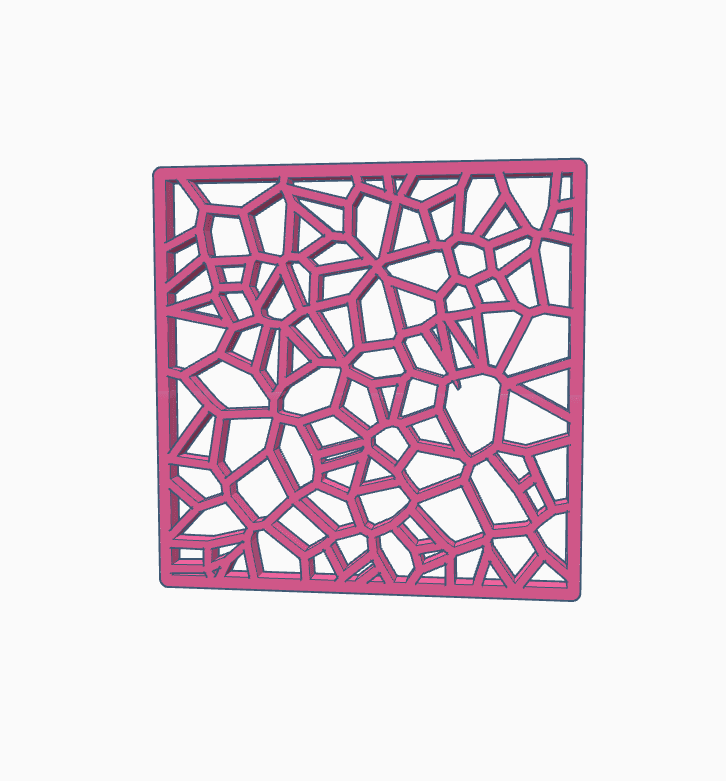 voronoi table decoration 3.stl 3d model