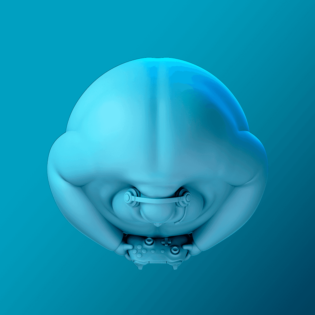 Angry Gamer Weeble Wobble 3d model