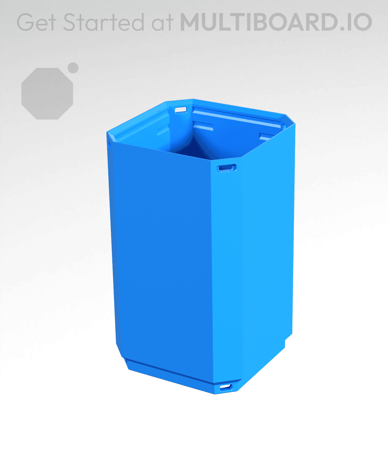 1x1x1·5, Lock Hole Base, Multigrid Bin 3d model