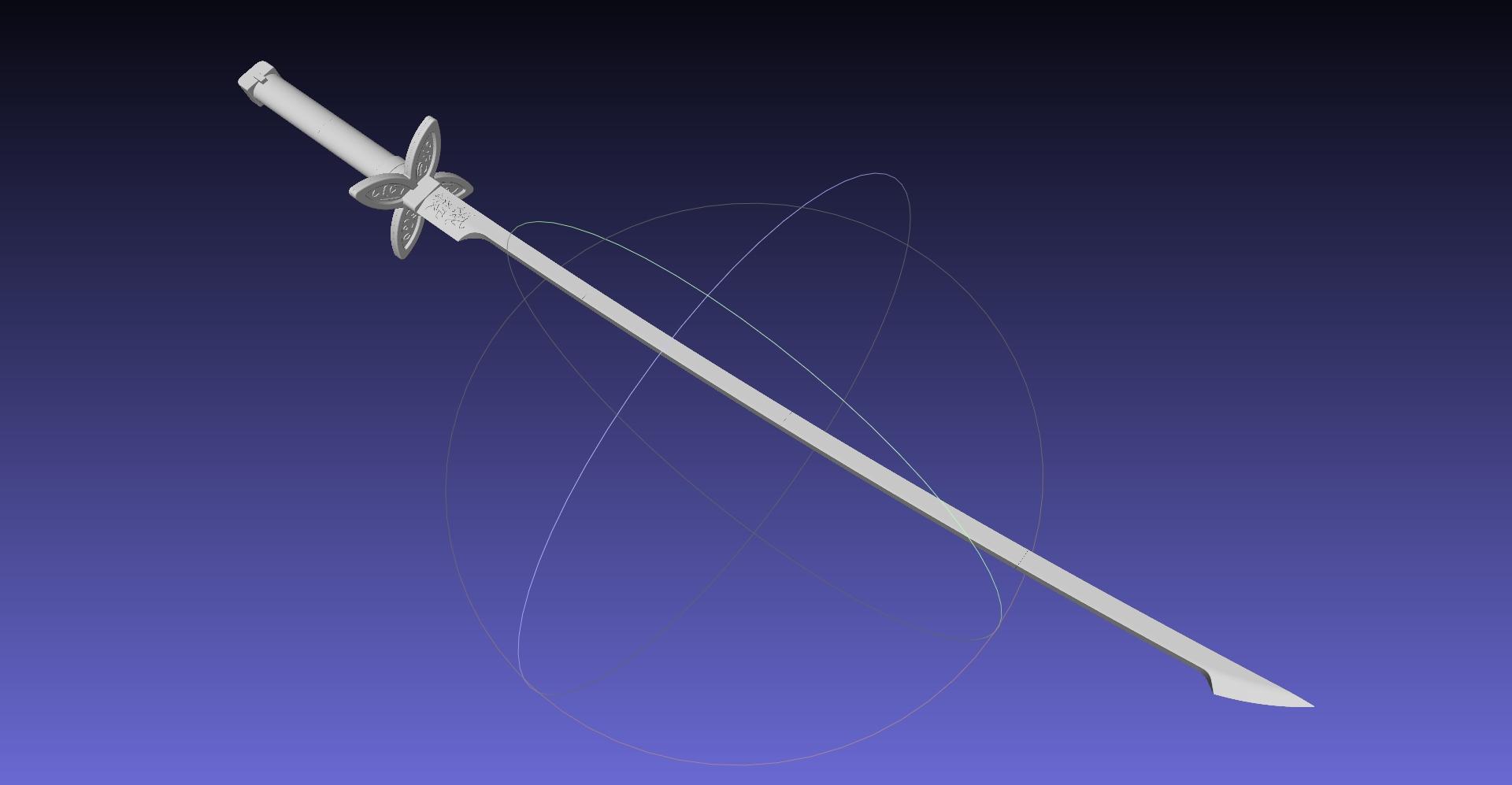 Demon Slayer Shinobu Katana And Scabbard Printable Assembly 3d model