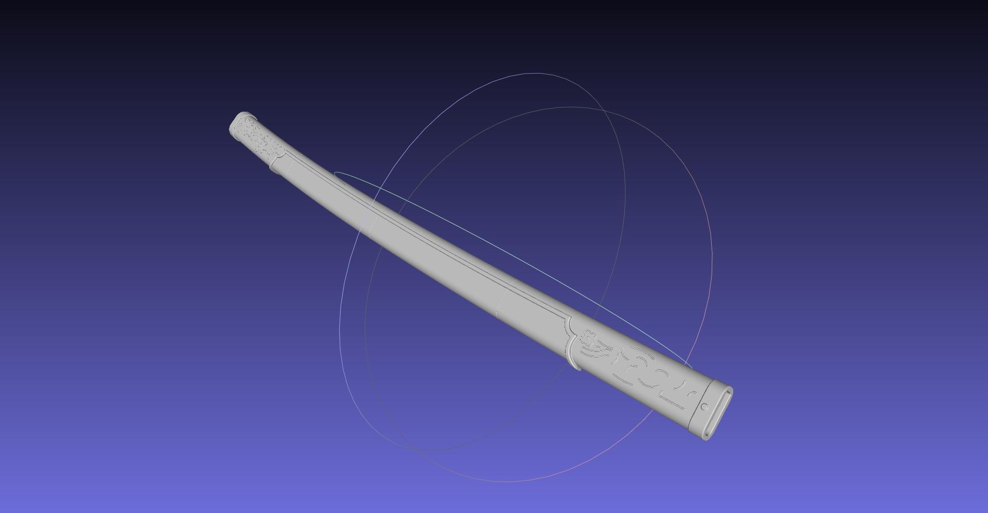 Demon Slayer Shinobu Katana And Scabbard Printable Assembly 3d model