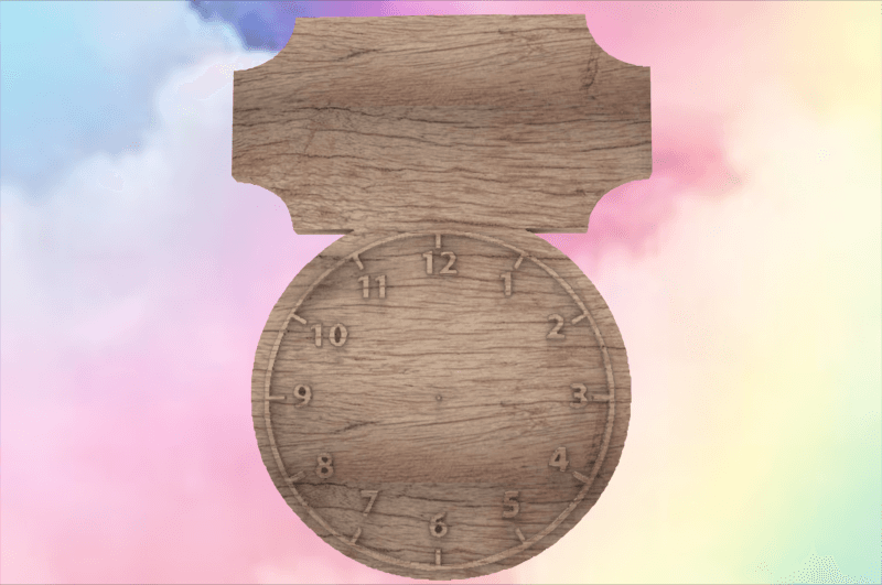 Blank Plaque Clock.stl 3d model