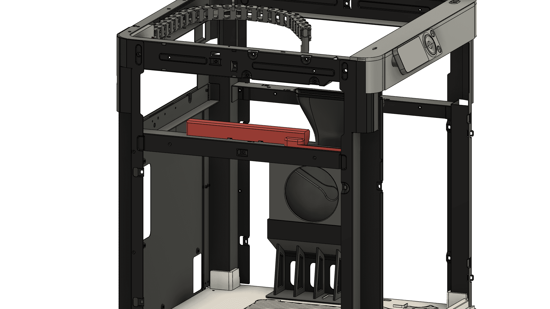 Bambu Lab P1P Modified LED Mount 2.0 3d model