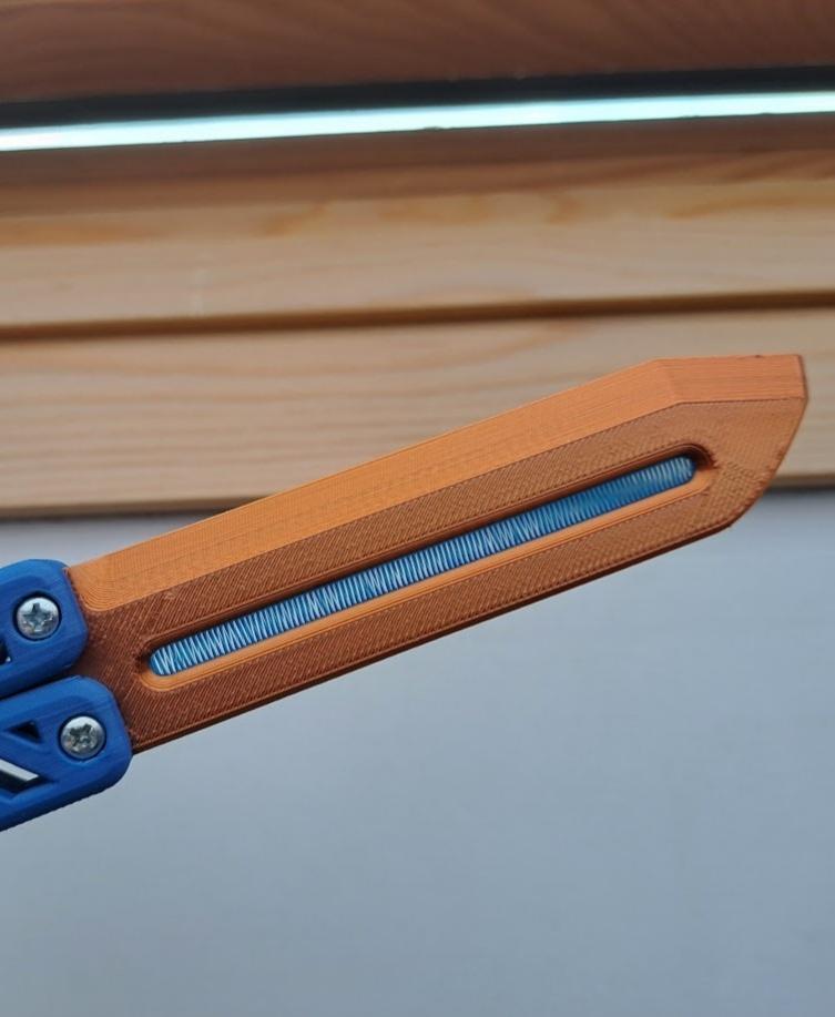 "BlueFlux" Butterfly Knife Trainer 3d model