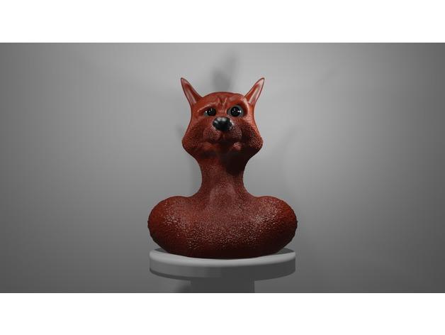 Improv_Fox_bust 3d model