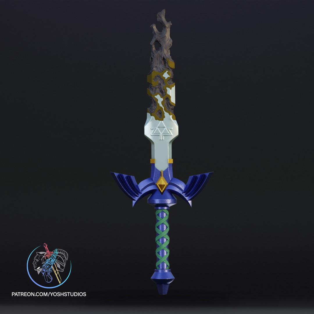 Master Sword TOTK Decayed 3d Print File STL 3d model