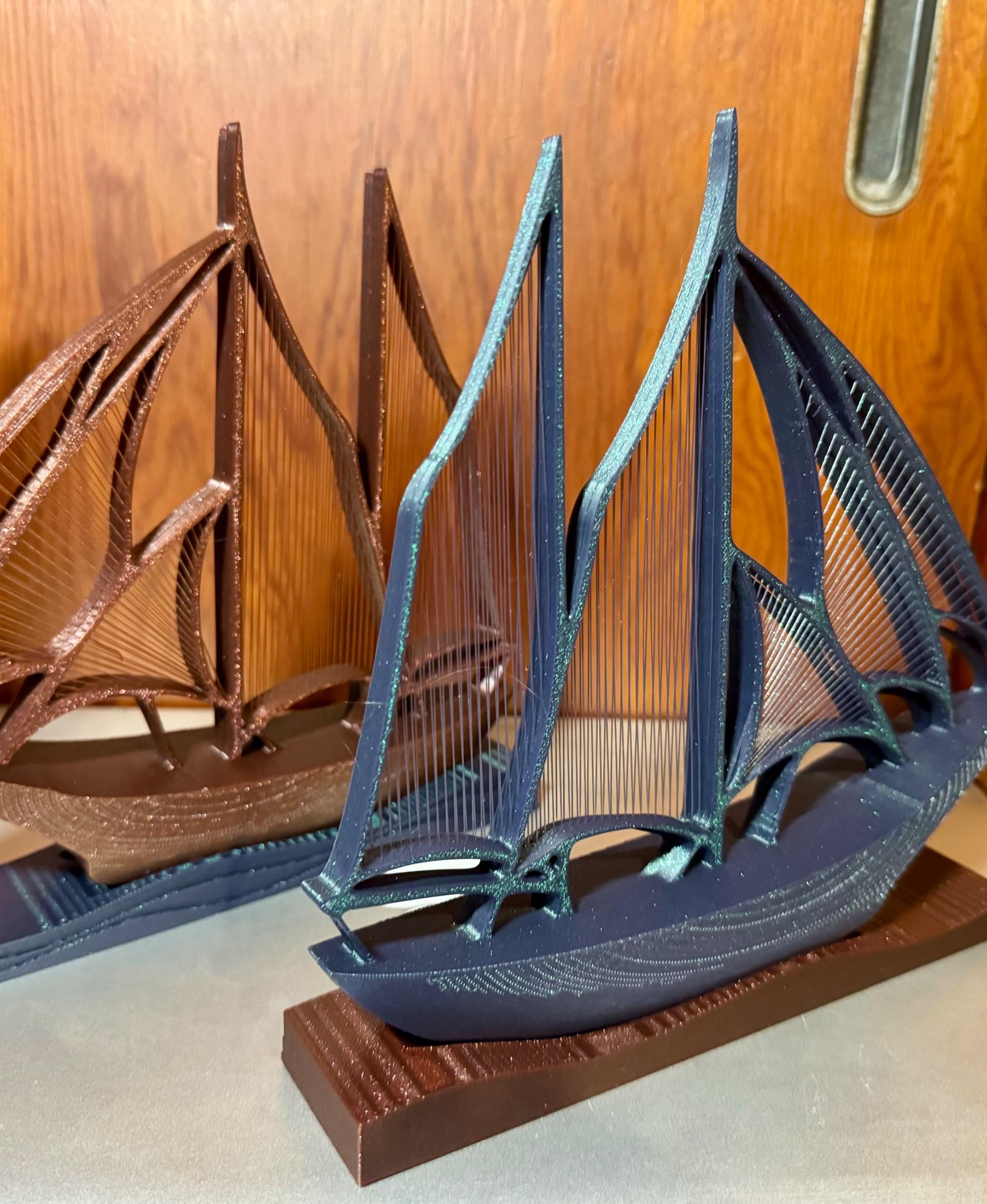 String Schooner Model 3d model