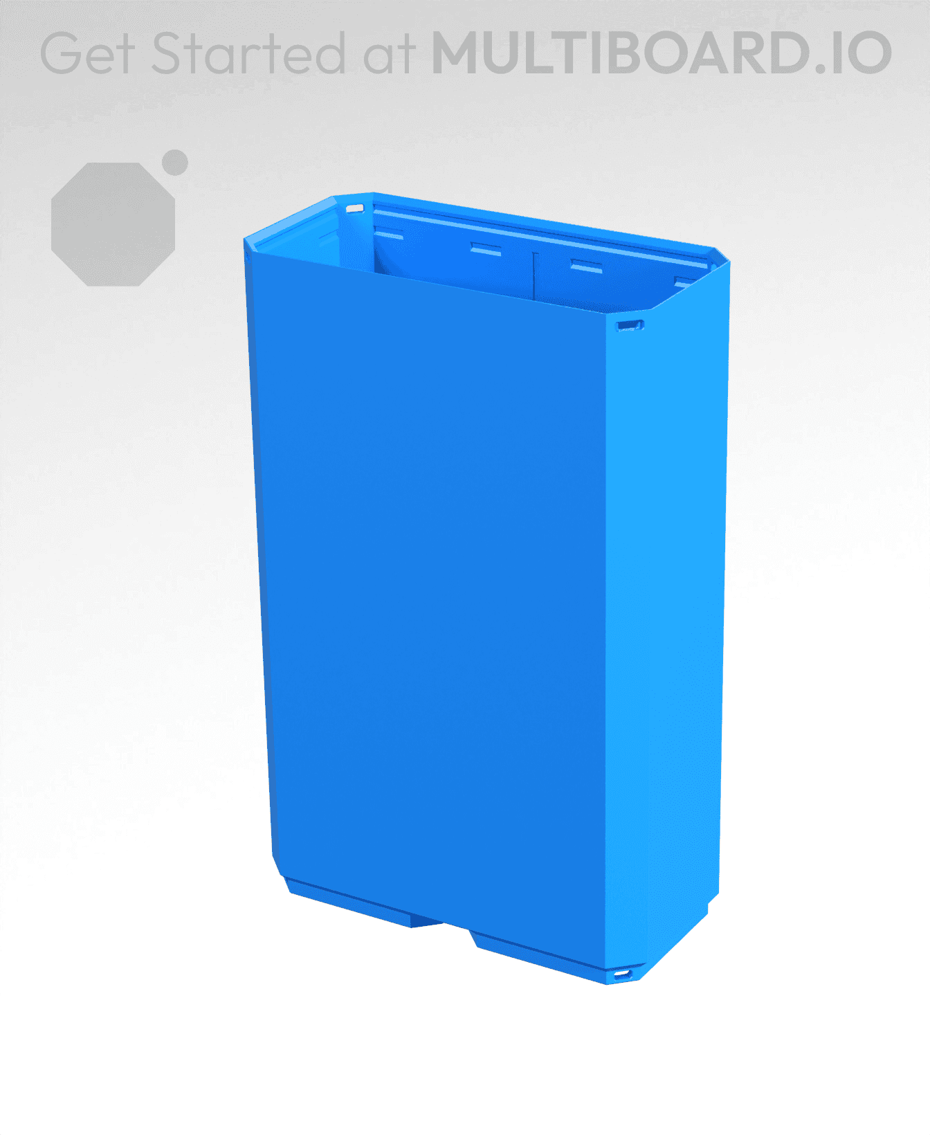 2x1x3 - Simple Walls - Multibin Shell 3d model